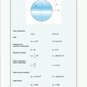 Section Property - circle