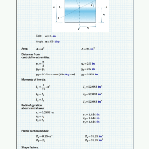 Section Property - square